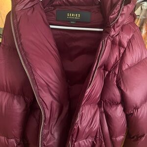 Merlot color winter coat. Heavy and warm!